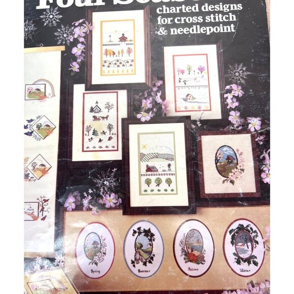 Four Seasons Charted Designs For Cross Stitch & Needlepoint By Anne Van Wagner Y - Picture 2 of 4